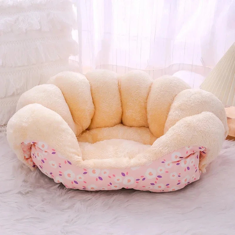 Winter Thick Cat Bed Nest Plush Pet Sleeping Bag Cozy Cat Cushion