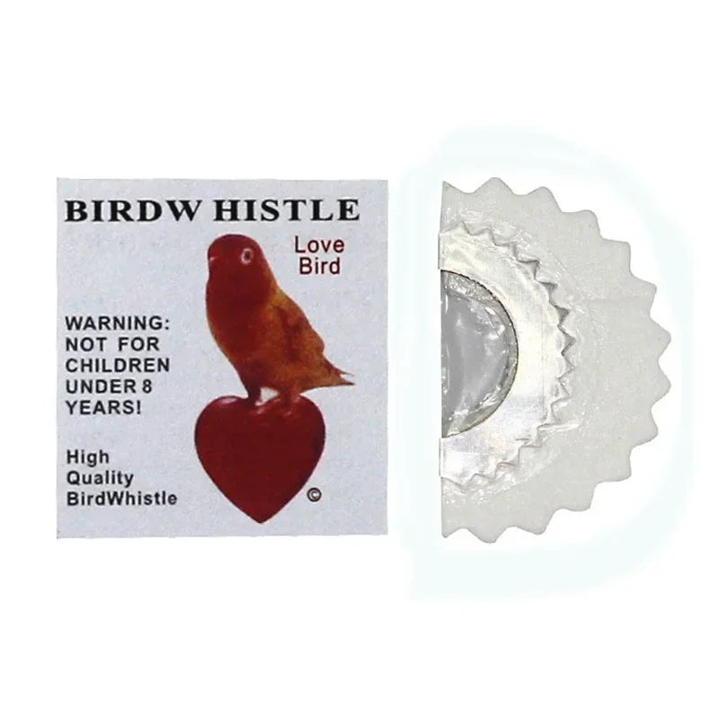 1pc Bird Whistle That Fits Inside Mouth Hiden Magic Tweeting Noisemaker Toy Tricks Gag Bird Caller Bird Training Supplies