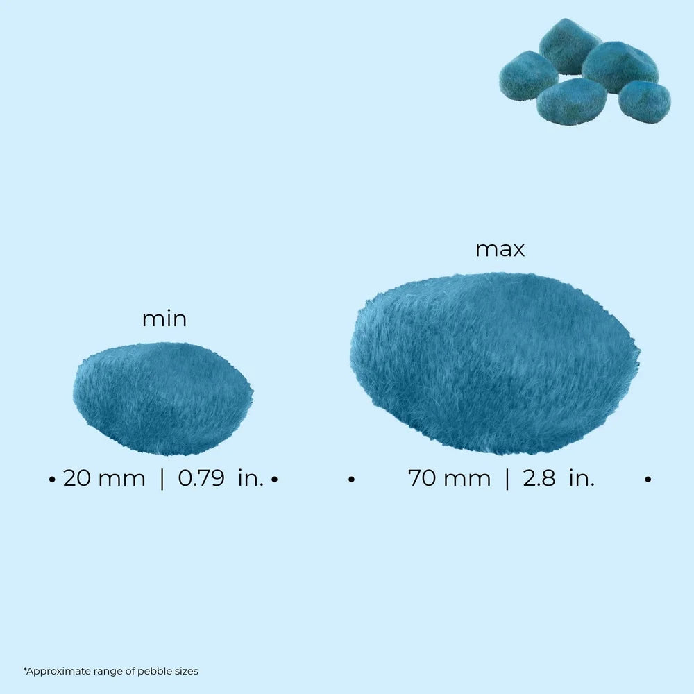 Blue Moss Pebbles Aquarium Decor Freshwater Saltwater