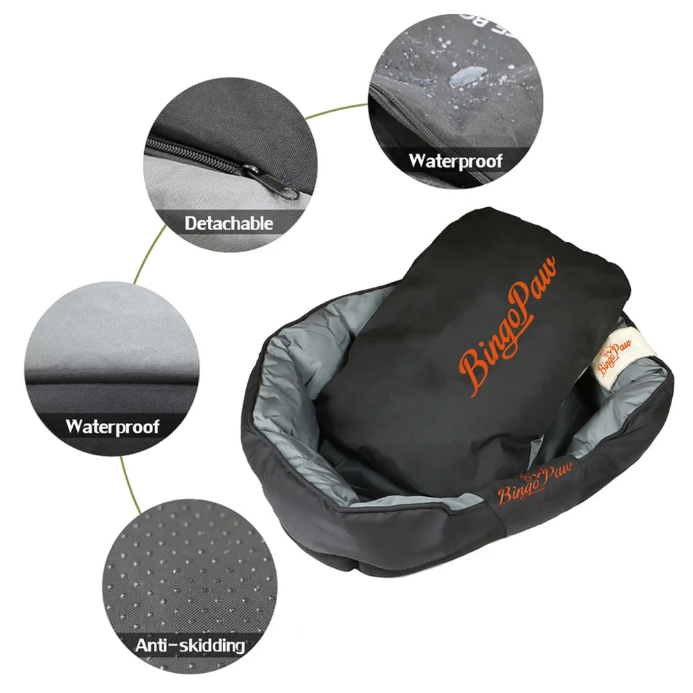 Waterproof XXL XL L Orthopedic Sofa Dog Bed Removable Cushion