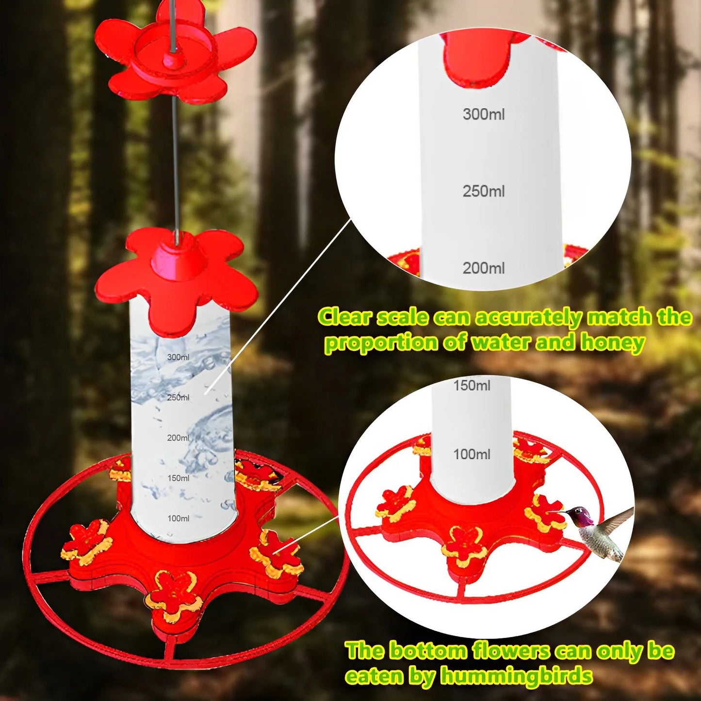 Hummingbird Water Feeders Hanging Garden Hummingbird Drinker