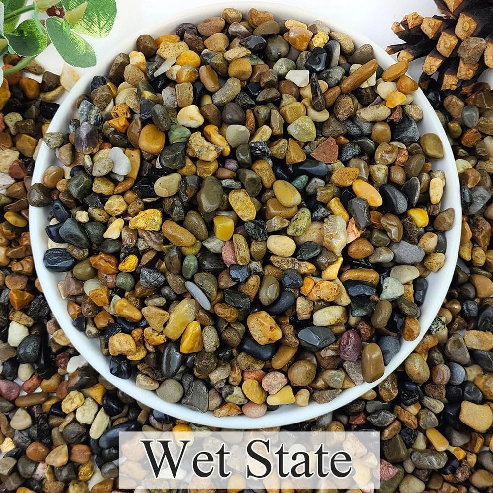 5 Pounds Natural River Rocks Aquarium Gravel Fish Tank Pebbles Plant Drainage Stones Garden Landscaping Soil Enhancer