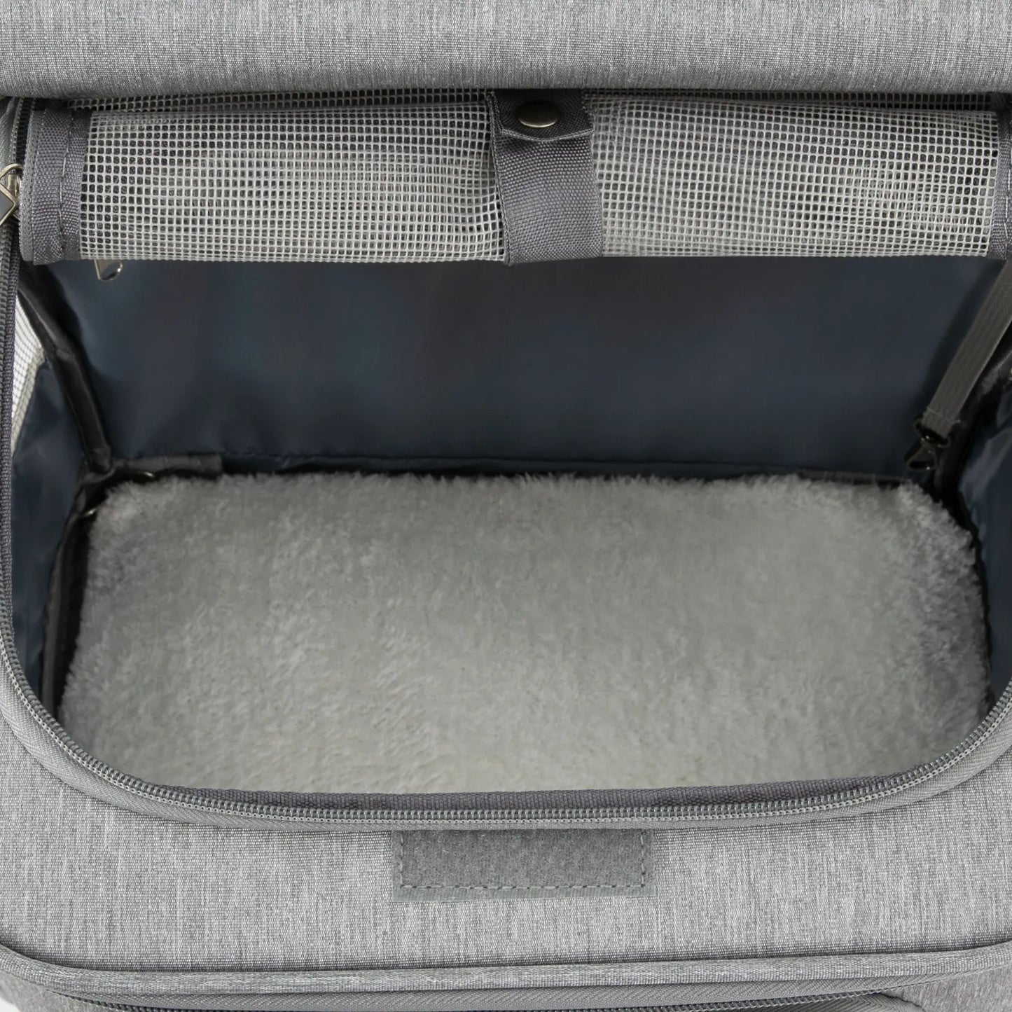 Cat Carrier Double Compartment Rolling Carrier With Wheels
