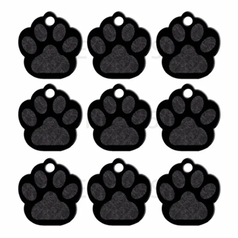 Wholesale 100Pcs Paw Pet Dog ID Tag Custom Engraved
