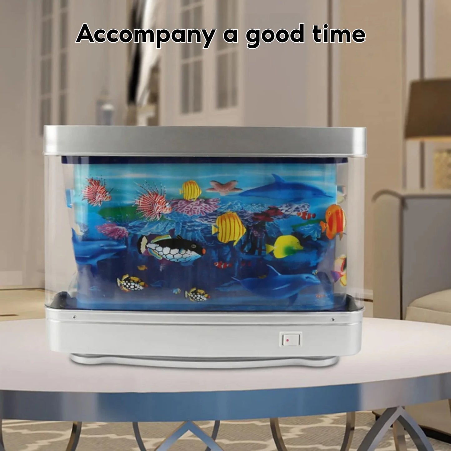 Artificial Aquarium: Fascinating Moving Fish Tank Lamp
