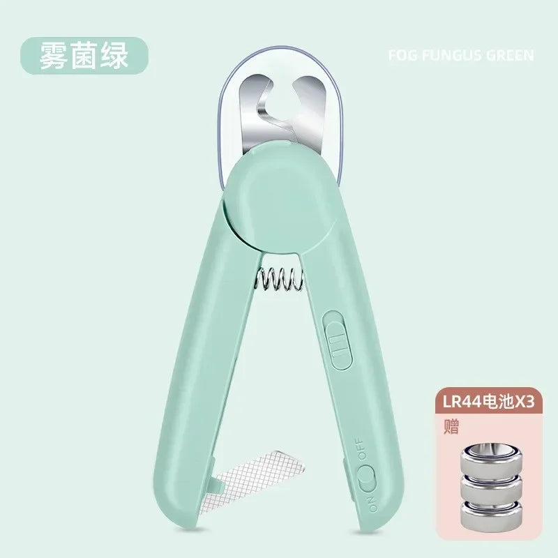 Professional Pet Nail Clipper Stainless Steel With LED Light