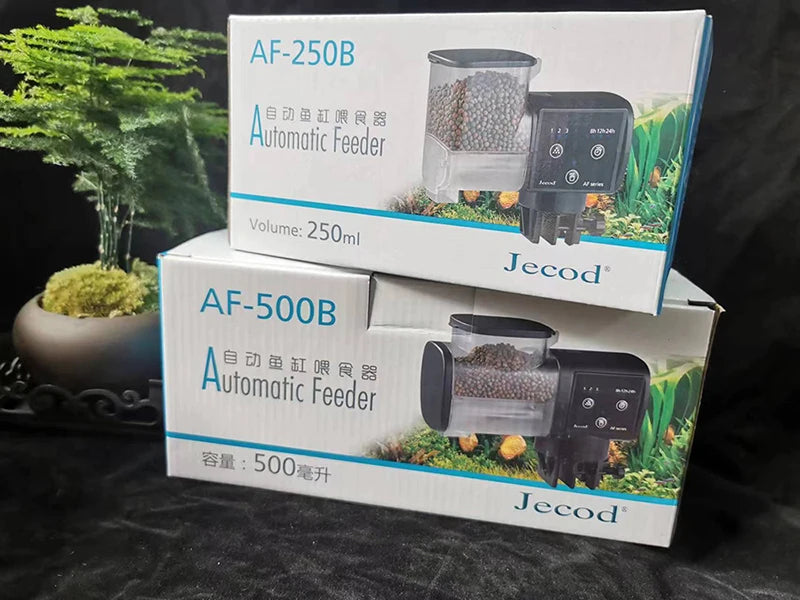 Jebao Automatic Fish Tank Feeder Intelligent Aquarium Feeding Digital Timing High Capacity Fish Feeder Fishbowl Accessories