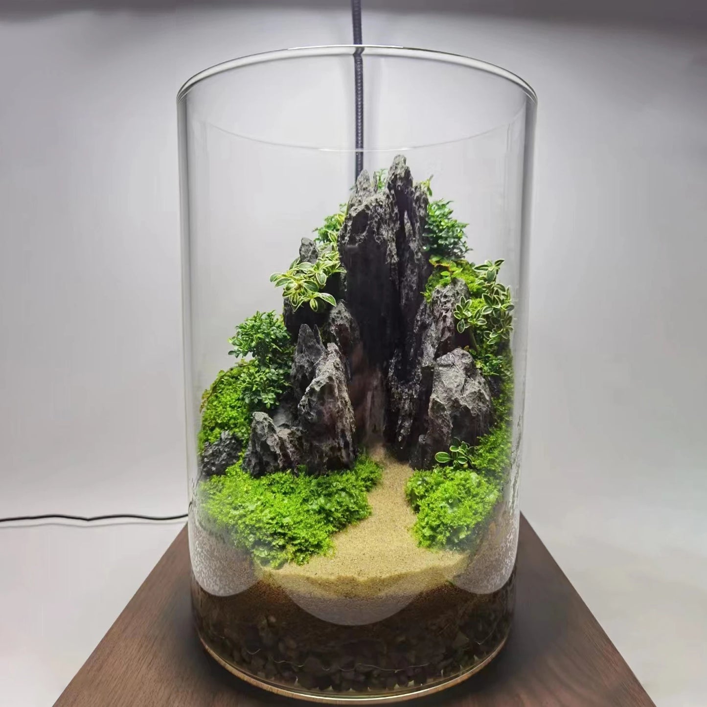 FZONE Aquarium Resin Seiryu Stone Model PH Nature Aquarium Rocks for Aquascaping and Micro Landscapes