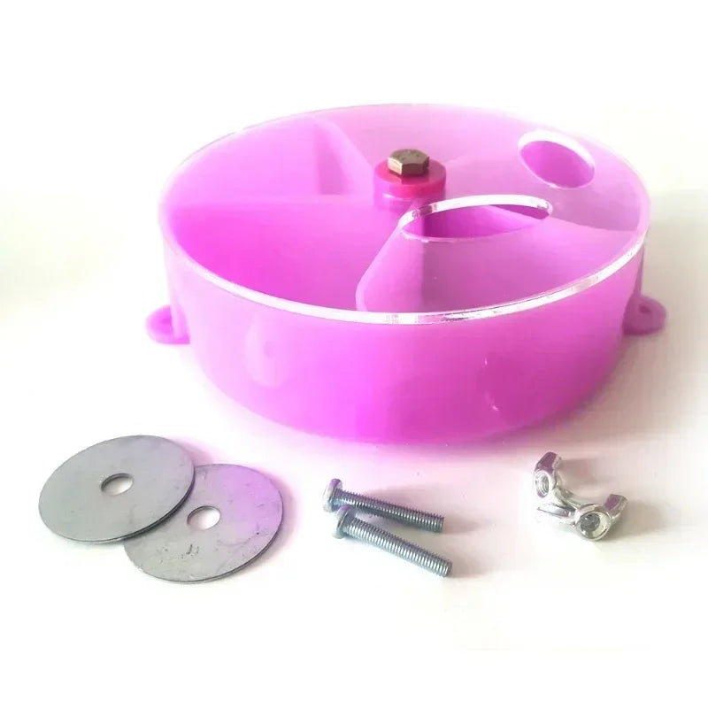 Toy Parrot Chewing Rotate Wheels Bite Birds Foraging Food Box Cage Feeder