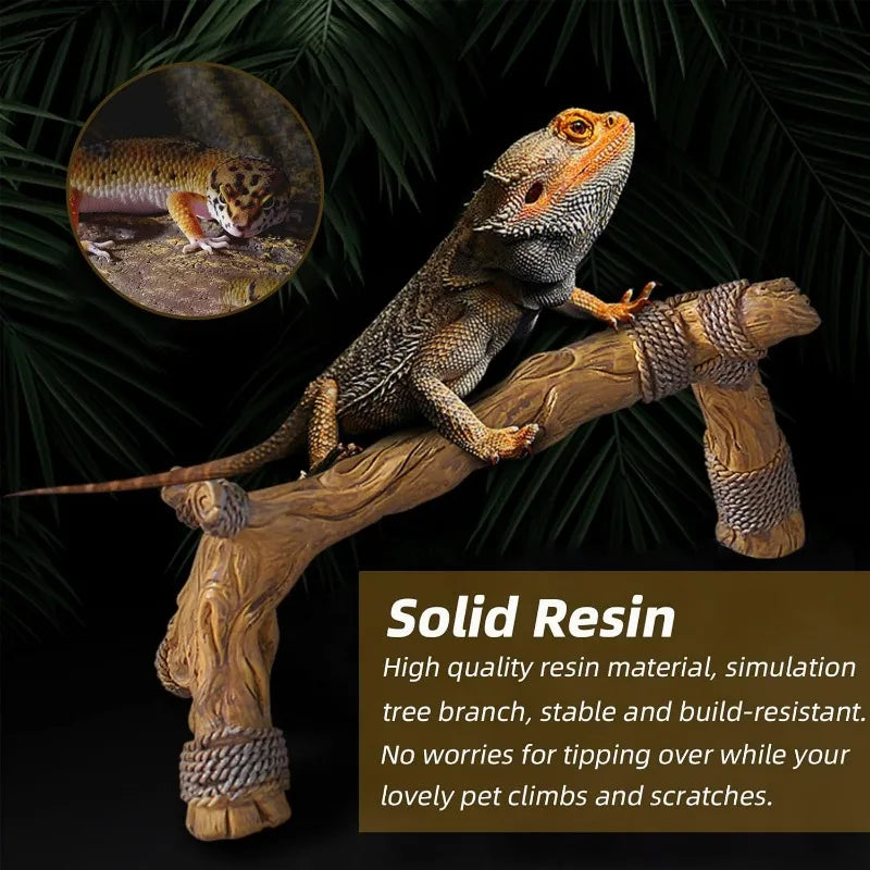 Natural Resin Climbing Frame Reptile Vivarium Decoration