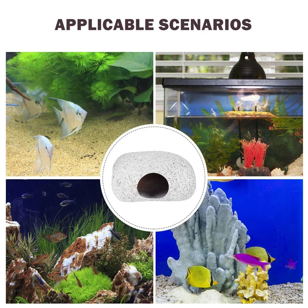 Ceramic Fish Eluding House Hiding Tank Cave Aquarium Shrimp Decoration Breeding Cave Pet Product Safe Easy