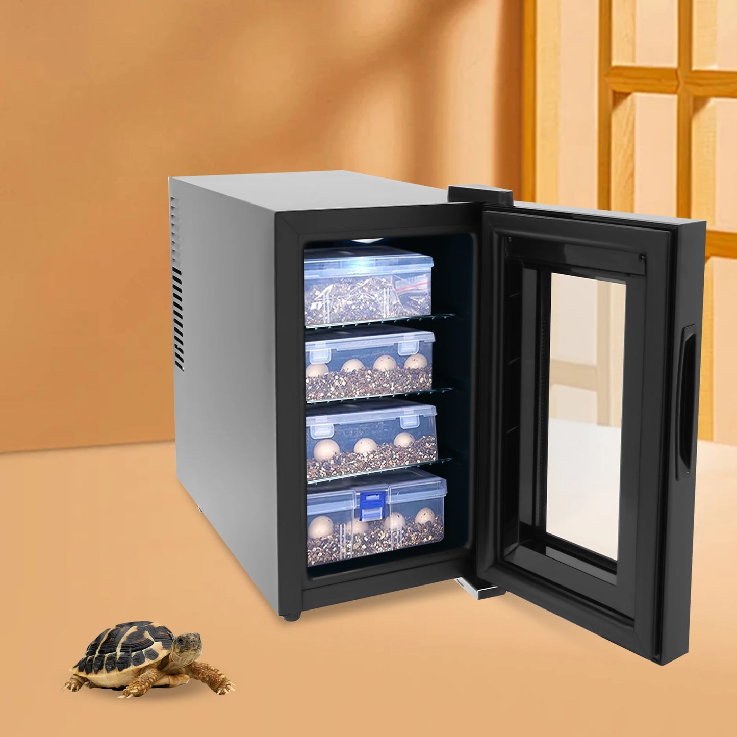 Professional Reptile Egg Incubator with Precise 50 to 104 Degrees Fahrenheit Digital Thermostat Auto Heating and Cooling for Snakes Lizards and Turtles