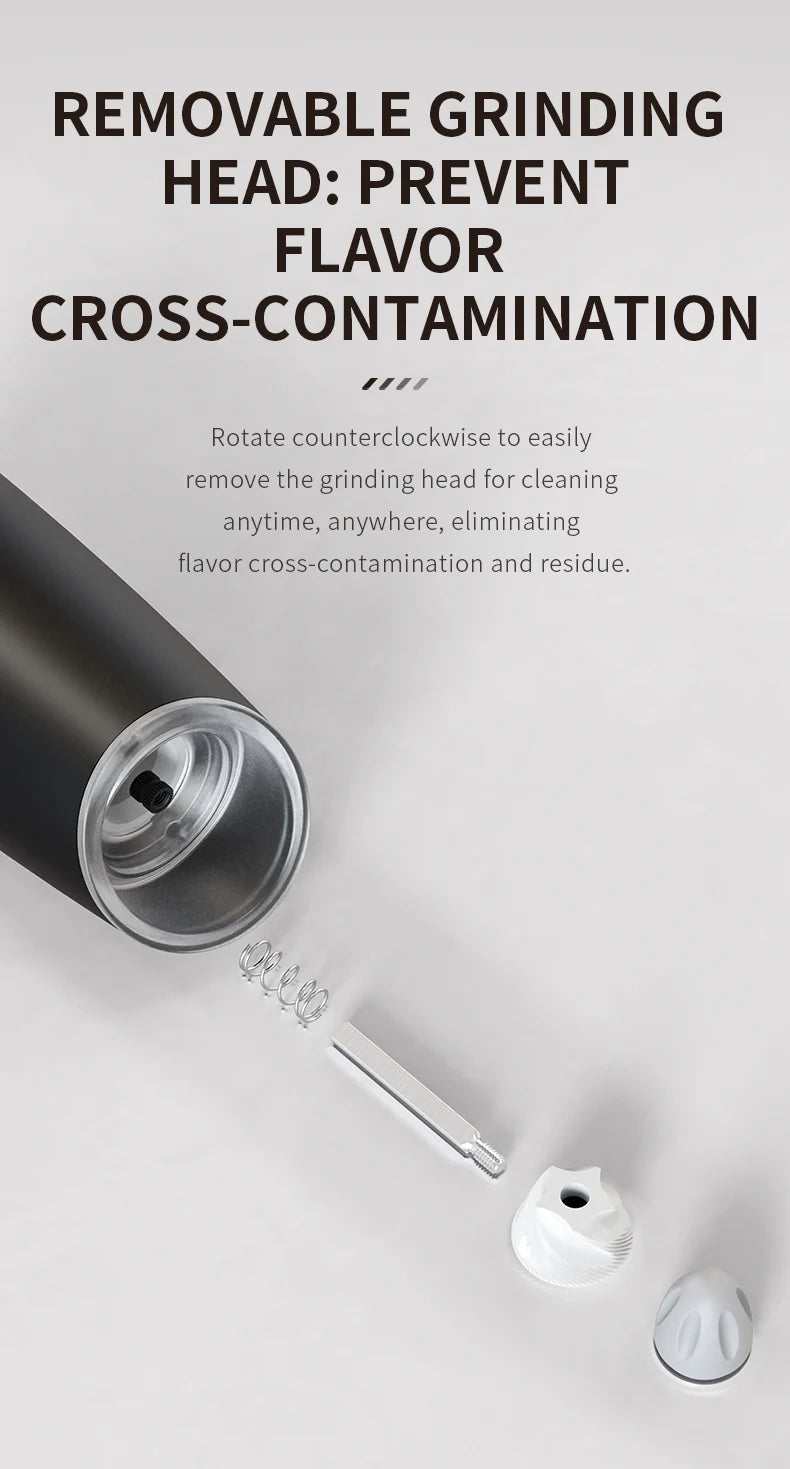 1/2Pcs Gravity Electric Salt And Pepper Grinder Set Battery Powered LED Light One Hand Automatic Operation