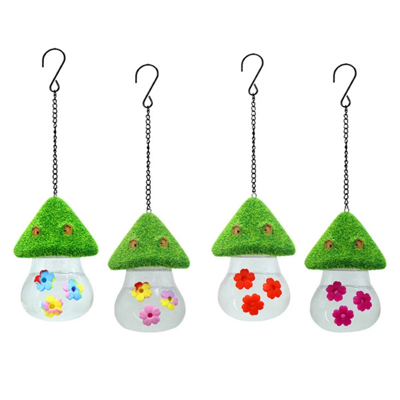 Outdoor Garden Hanging Hummingbird Water Feeders Ant Bee Proof Wind Chimes