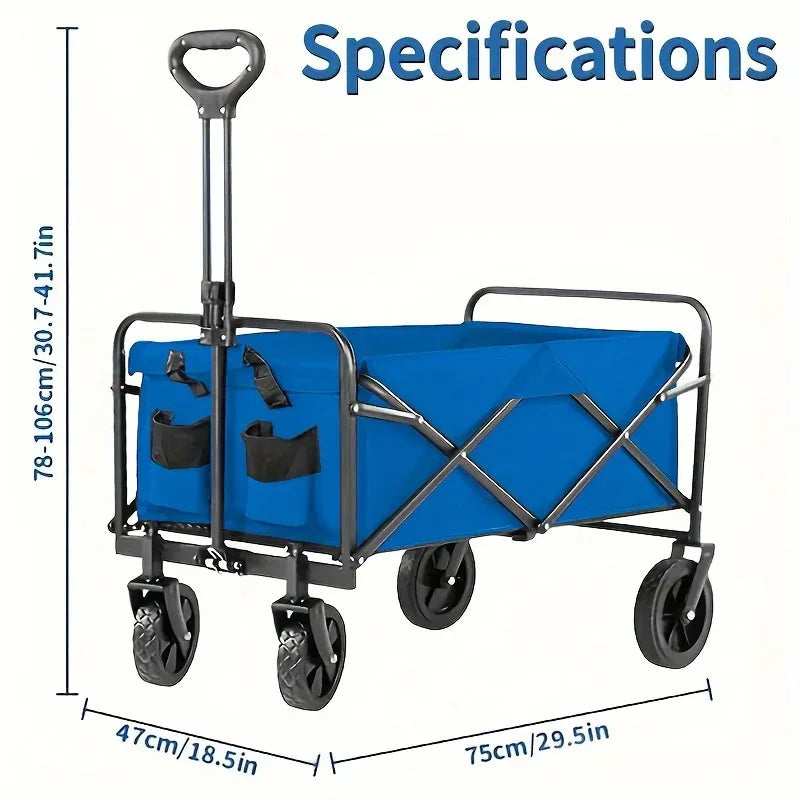 Wagon Cart Foldable Heavy Duty Utility Cart for Groceries