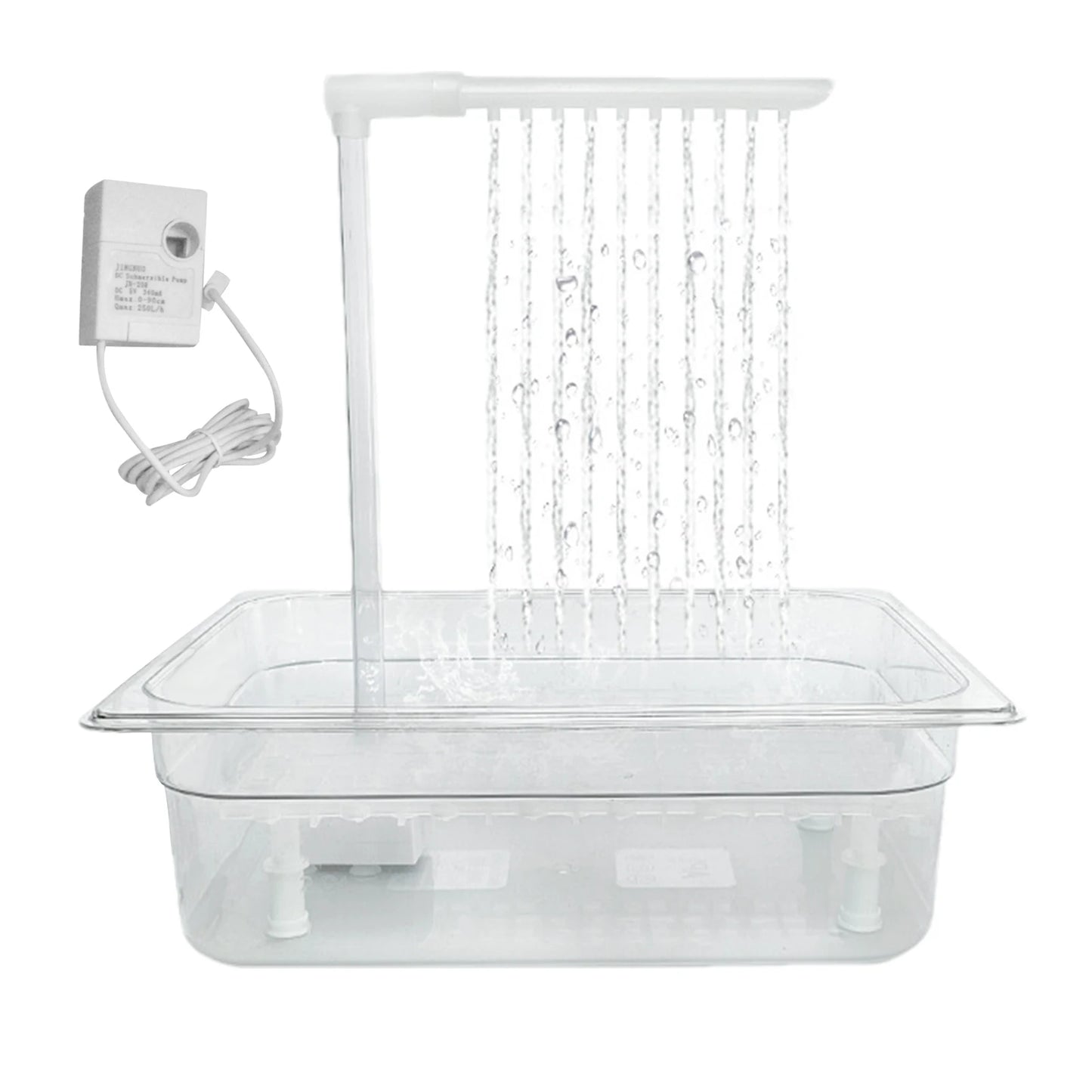 Parrot Automatic Bathtub Bird Bath Circulating Water Shower Parrot Circulation Shower Pet Bird Bathtub Bird Cleaning Bath Tub