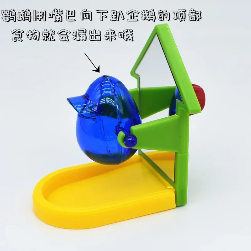 1PCS Pet Bird Toys for Parrots Bird Cage Feeder Foraging Intelligence Fun Training Leaking Food Props Random Color Accessories