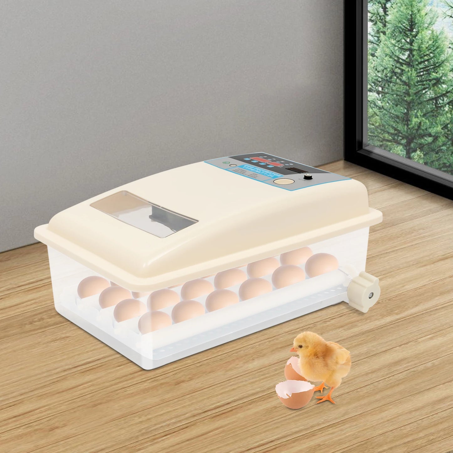 24 Eggs Automatic Digital Incubator With Auto Turning Humidity Control And LED Display For Chicken And Duck Eggs
