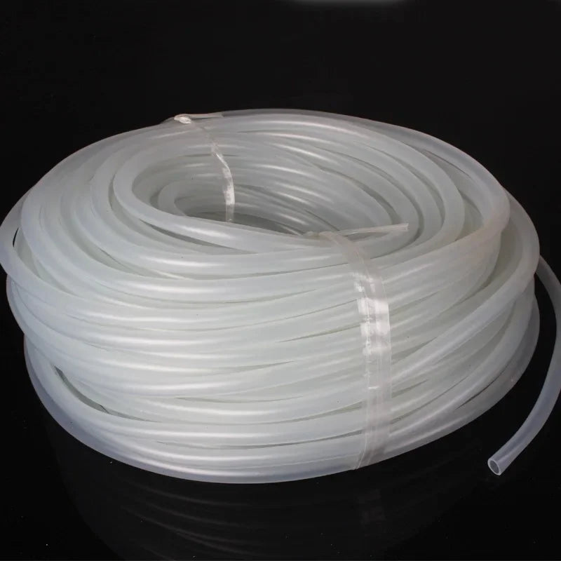 Silicone Aquarium Oxygen Pump Hose Air Bubble Stone Fish Tank Pond Pump Tube Food Grade Material 4x6mm Length Options 1m 3m 5m 10m