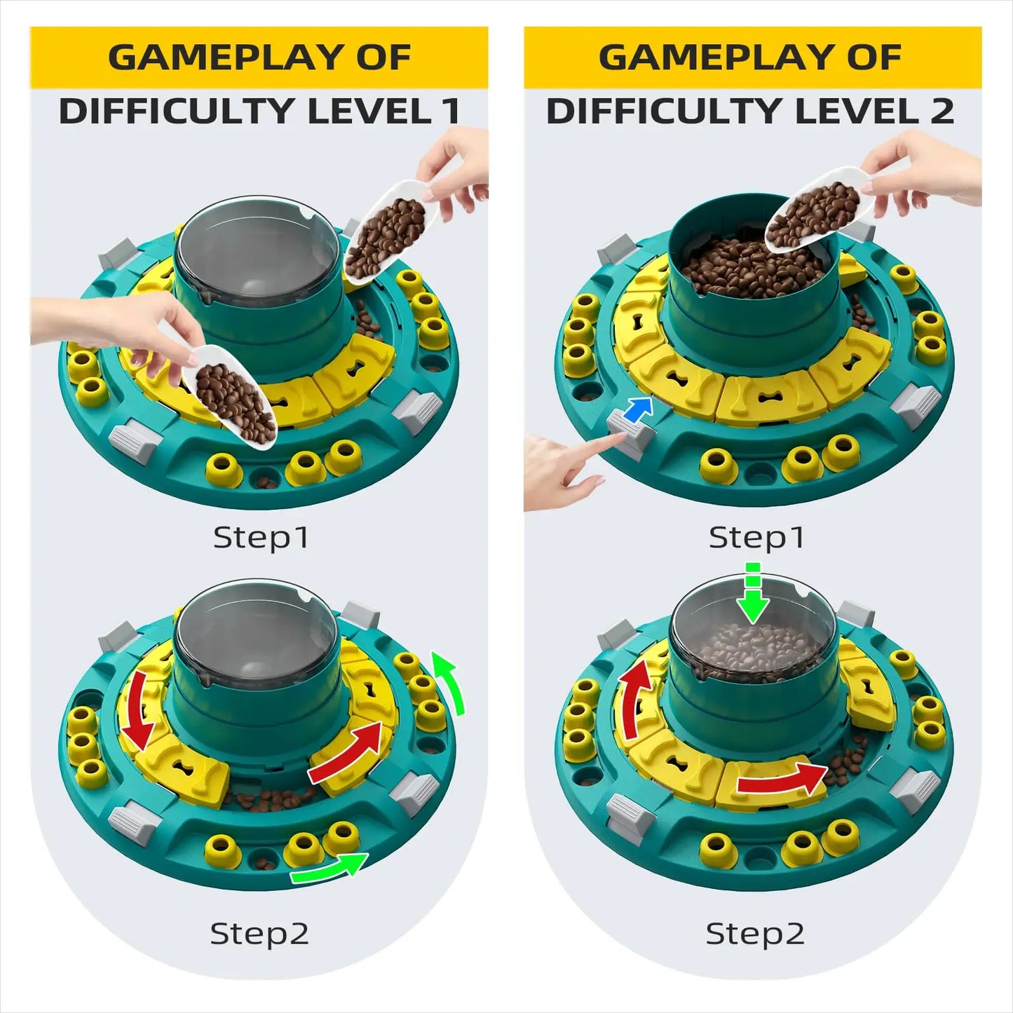 KADTC Dog Advanced Puzzle Toys Level 4 for Smart Dogs