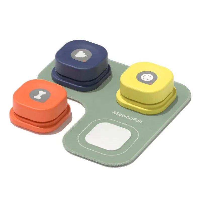 Mewoofun Dog Buttons with Rubber Mat Recordable Talking Set