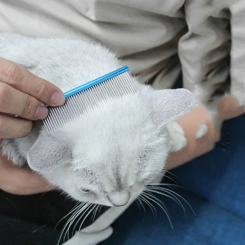 Pet Grooming Comb Undercoat Rake Tool for Cats and Dogs Easy Tangle Removal for Small Medium and Large Breeds