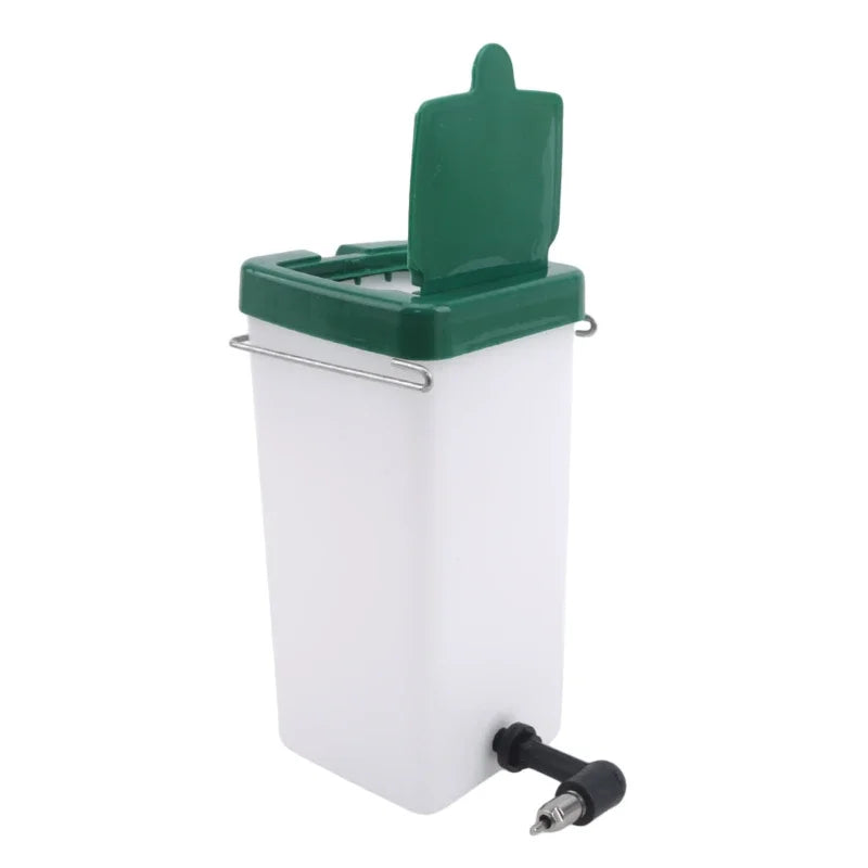 1L Plastic Rabbit Drinking Water Bottle Bucket Hamster Dispenser Cage Hanging Feeder Nipple Water Drinker for Rabbits and Guinea Pigs