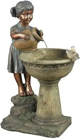 Versando Bird Bath Outdoor Water Fountain