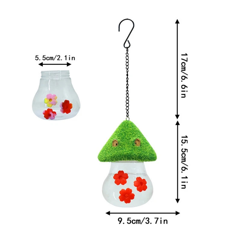 Outdoor Garden Hanging Hummingbird Water Feeders Ant Bee Proof Wind Chimes