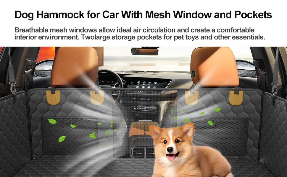 Waterproof Pet Travel Accessories Foldable Dog Car Seat Protector