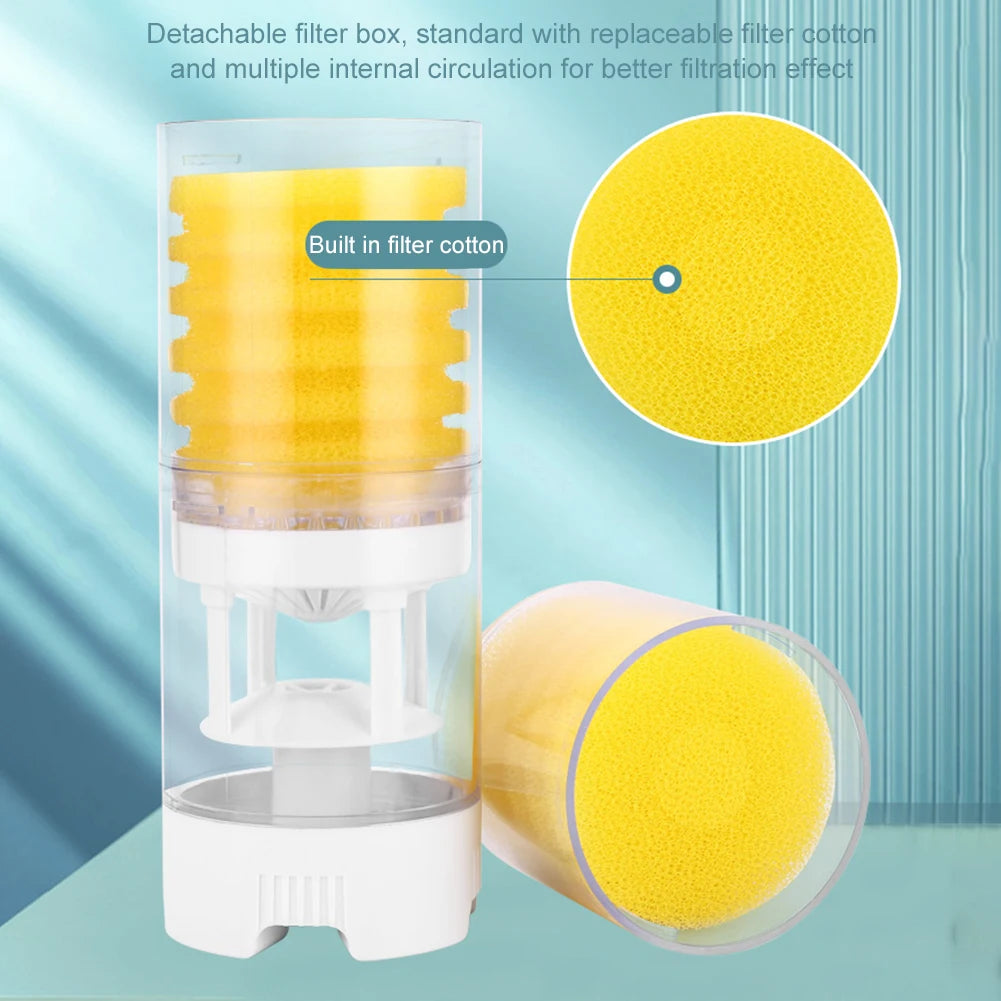 Tank Filter Ultra Quiet Fish Tank Filtration Pump Add Oxygen 3 in 1 Multifunction Internal Aquarium Filter Pump Accessories