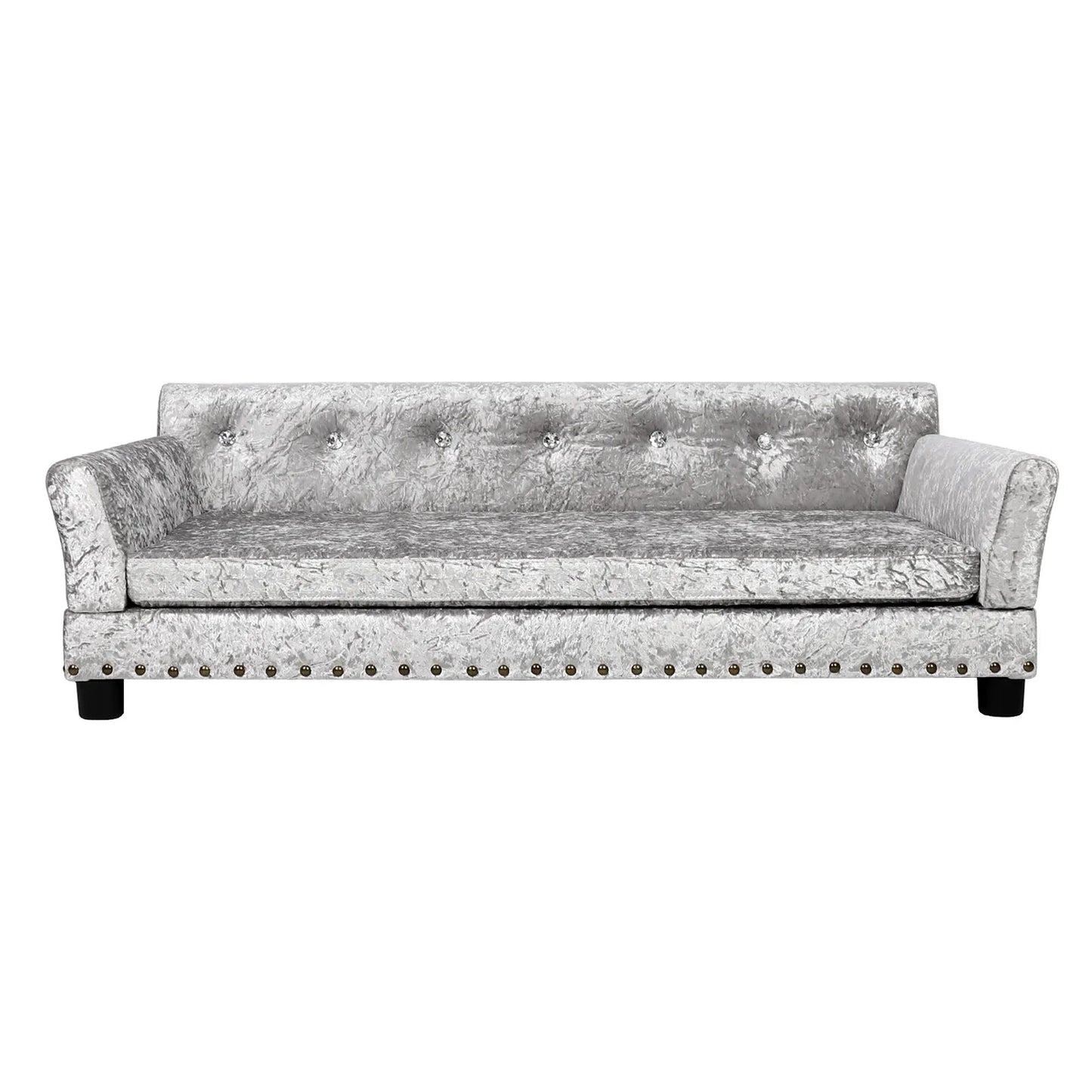 BingoPaw Large Dog Sofa Bed Deluxe Tufted Elevated Couch