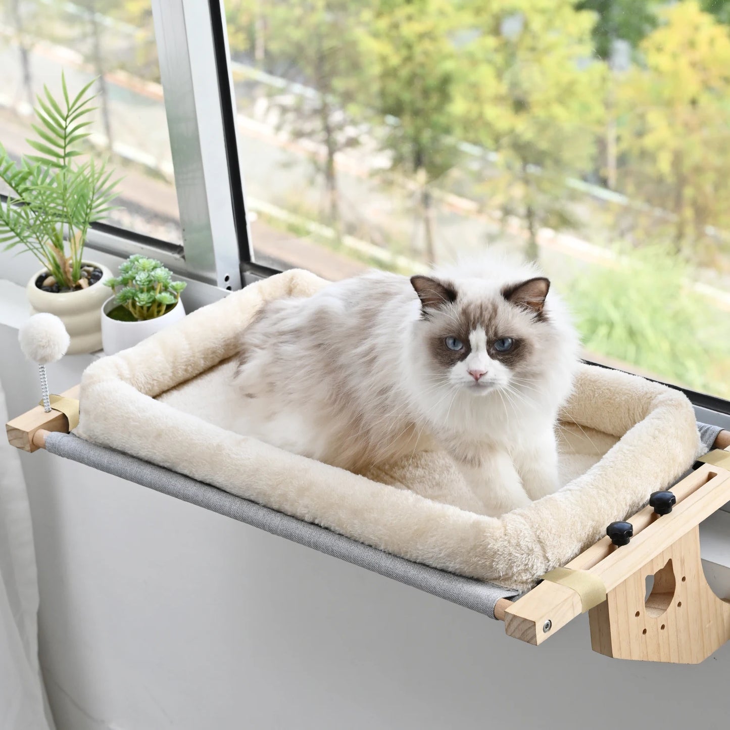 Cat Mattress Window Hammock Design Double Sided Bed All Season High Quality Hardwood Framework Suitable for All Kinds of Cats
