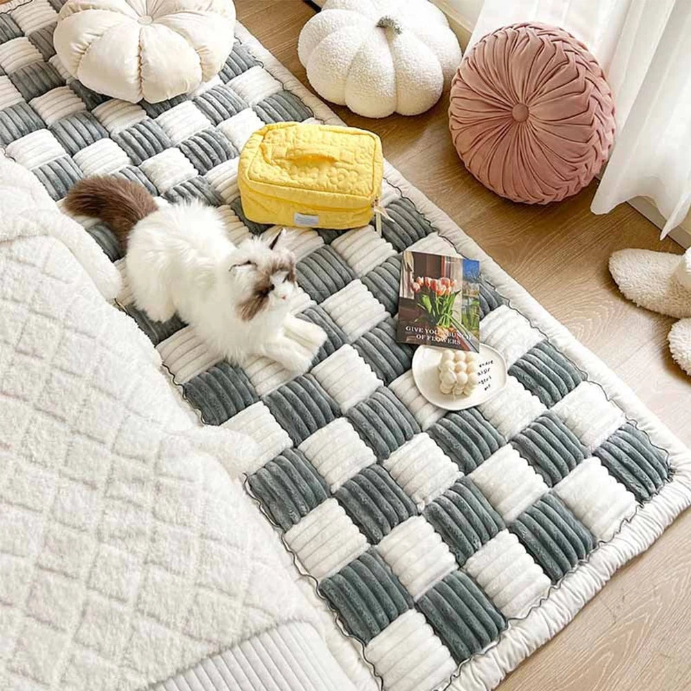 Dog Bed Mat Warm Pet Cat Scratchable Blanket Anti-slip Washable