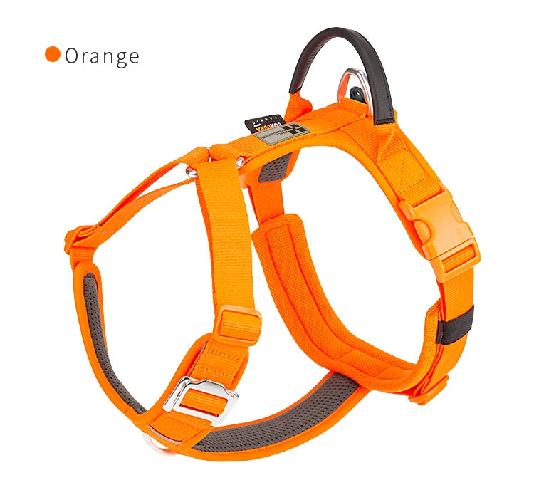 Small Combination No Pull Dog Harness Adjustable Nylon Reflective Vest for Comfortable Control Walking and Running Accessories