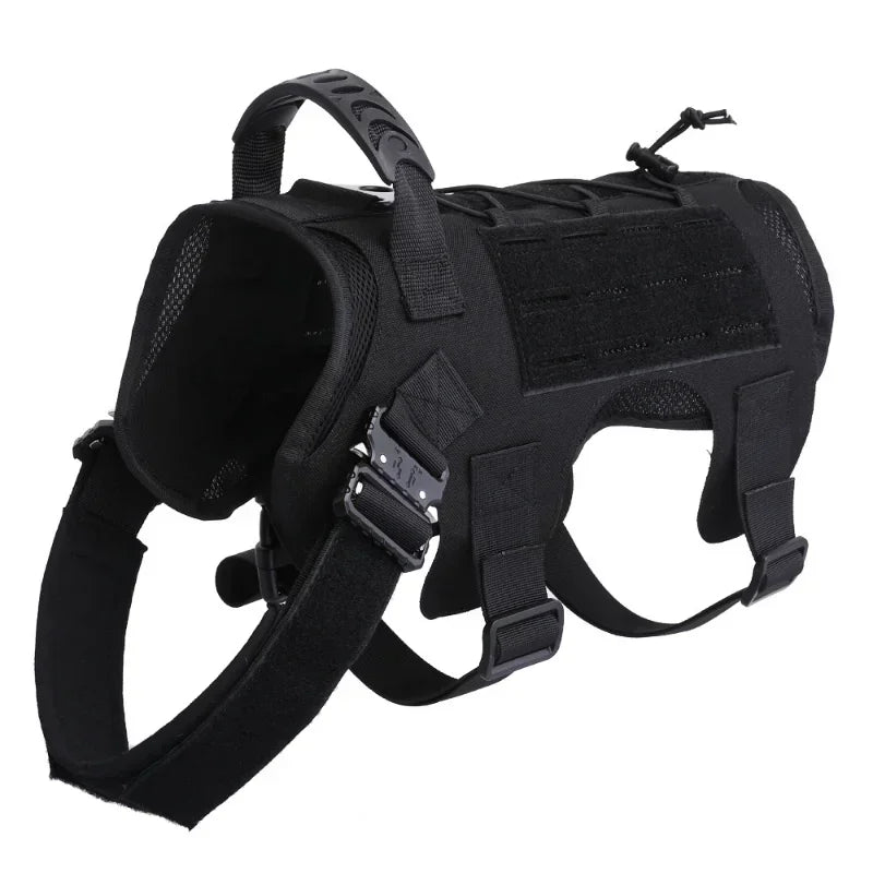 Military Large Dog Harness Pet German Shepherd K9 Malinois Tactical Vest Leash Set