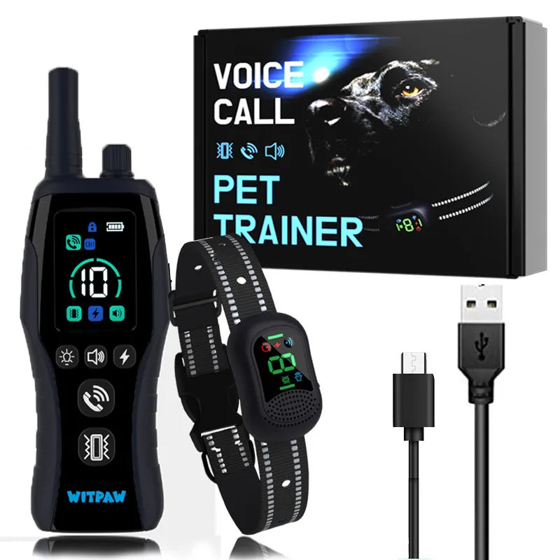Dog Training Collar 6500FT with Remote IPX7 Waterproof Rechargeable E-Collar 4 Training Modes for All Breeds