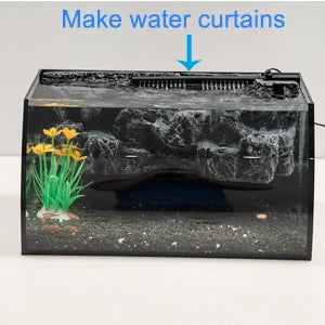 Fish Tank 8 Gallon LED Glass Aquarium Kit for Starters