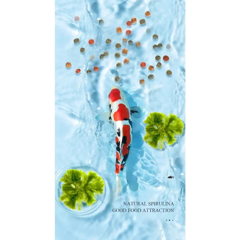 YEE Granular Mixed Koi Fish Food Gold Fish Feed Bagged