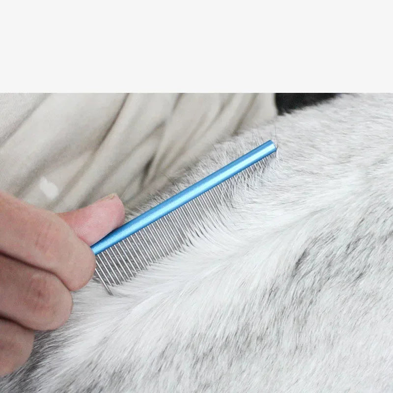 Pet Grooming Comb Undercoat Rake Tool for Cats and Dogs Easy Tangle Removal for Small Medium and Large Breeds