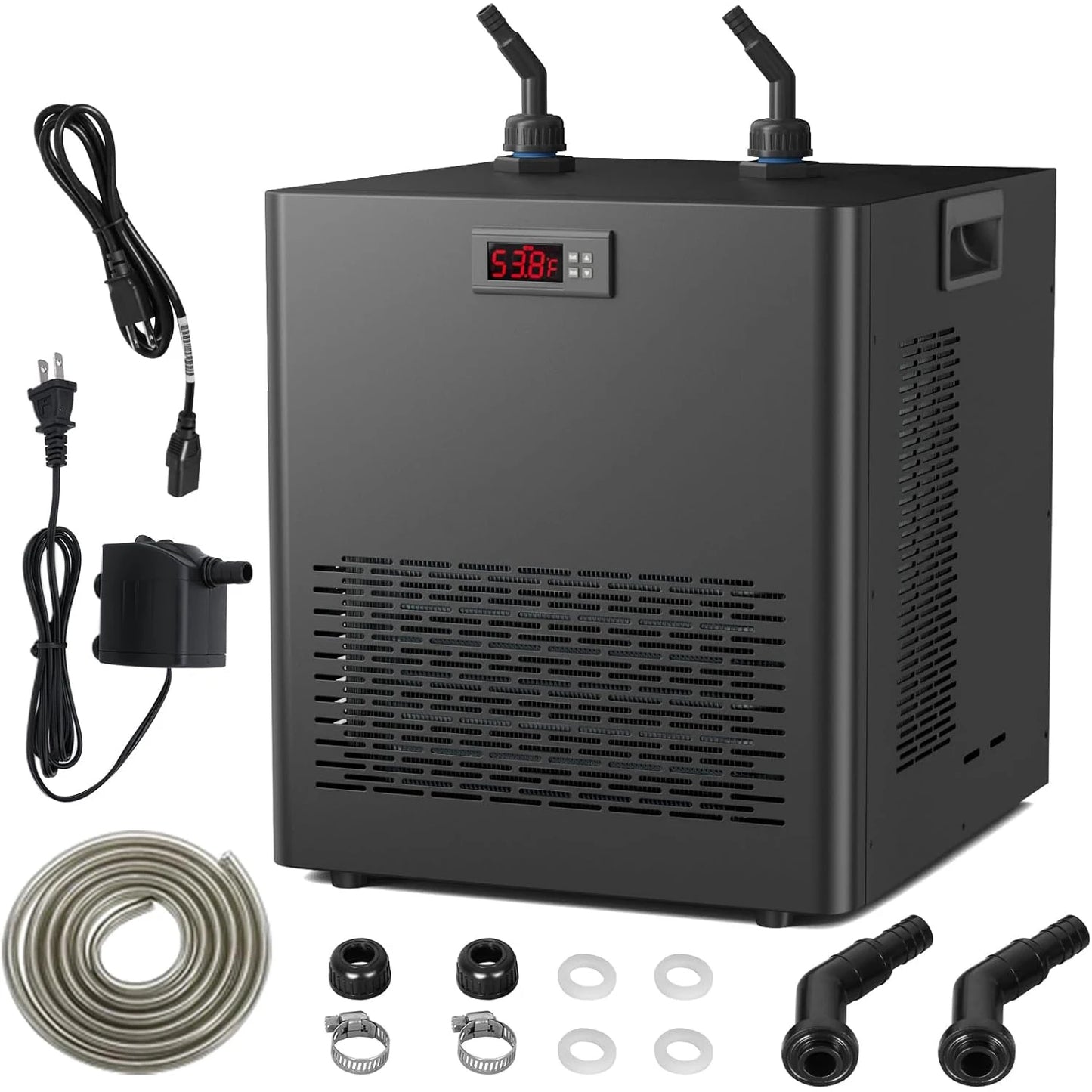 Active Aqua 132 Gallon Aquarium Chiller 1/2 HP for Axolotl and Hydroponic System