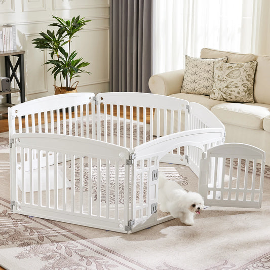 6 Panel Dog Playpen Safe and Secure Indoor Outdoor Fence