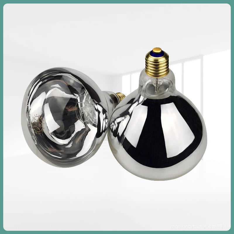 BONGBADA Infrared Heating Lamp for Chickens Ducks Piglets Pets Food Physiotherapy Red White R125 100W 275W