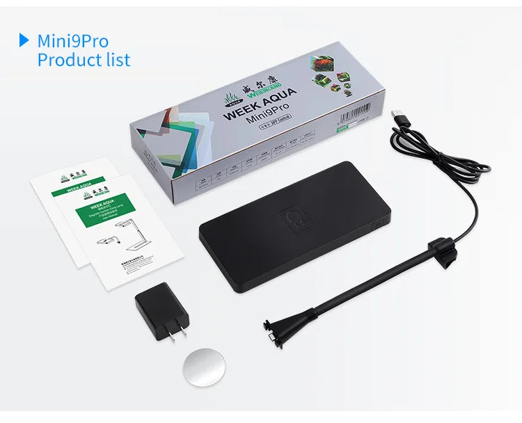 WEEK AQUA USB Aquarium Light Plant Grow Full Spectrum LED
