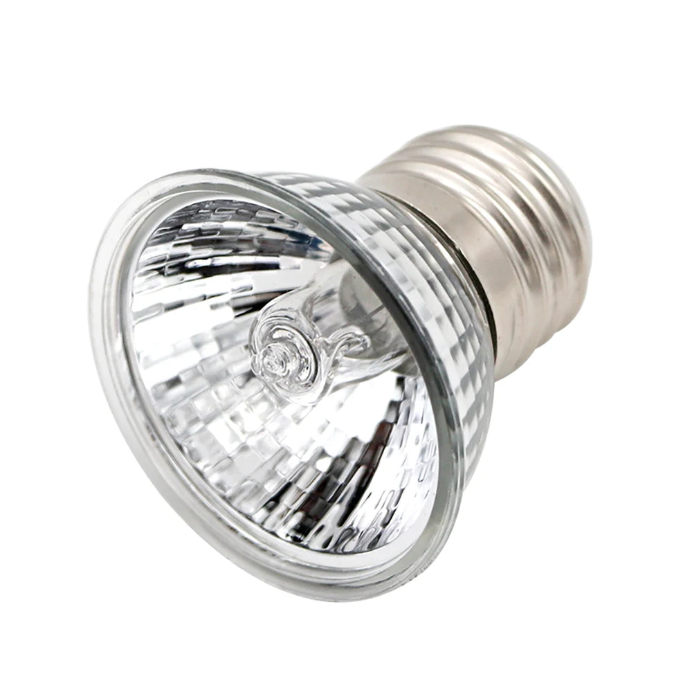 Reptile Heat Lamp Bulb With Clip-on Dimmable UVA UVB