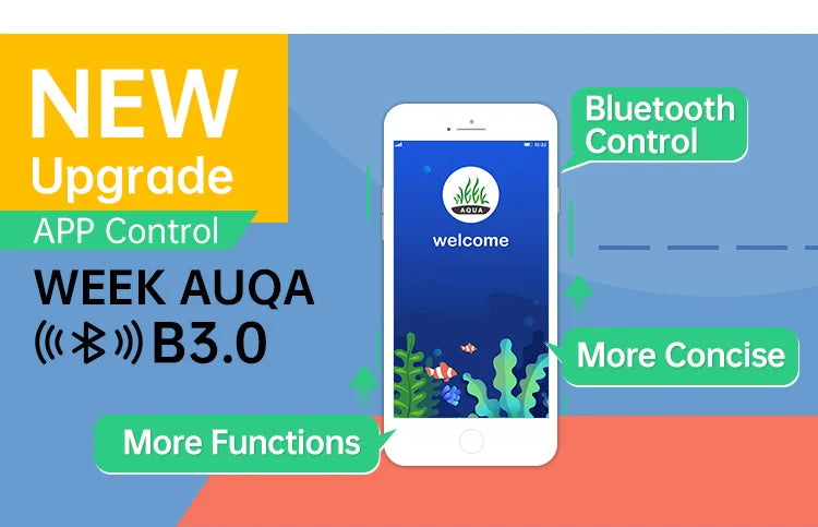 WEEK AQUA USB Aquarium Light Plant Grow Full Spectrum LED