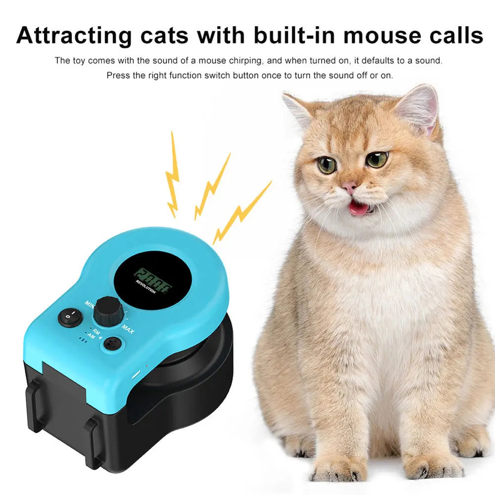 Interactive Cat Toy Chase Run Exercise Mental Stimulation Cat Treadmill Adjustable Speed Kitten Toy