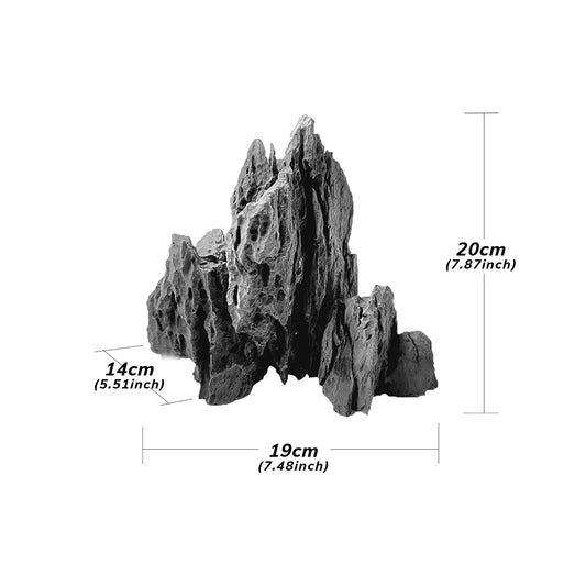 FZONE Aquarium Resin Seiryu Stone Model PH Nature Aquarium Rocks for Aquascaping and Micro Landscapes