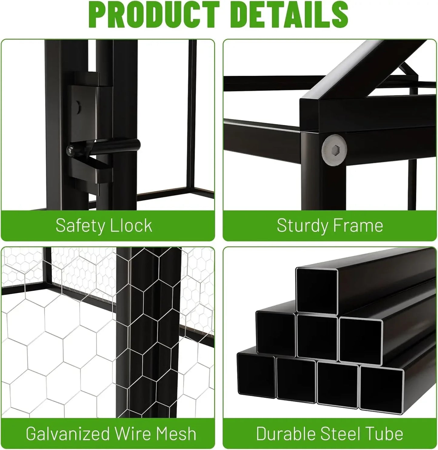 Metal Chicken Coop 79 By 40 By 40 Inch Walk In Hen House