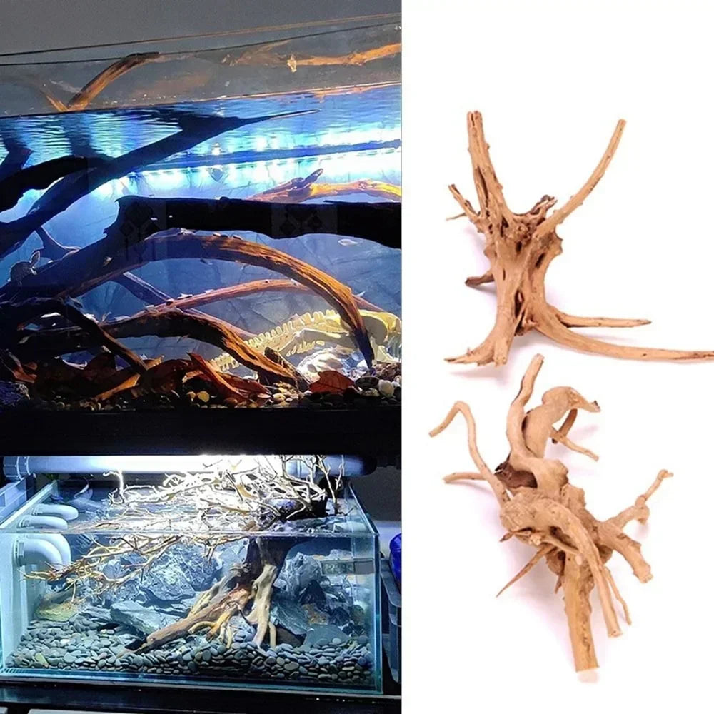 Natural Driftwood Fish Tank Decoration Root Tree Ornament